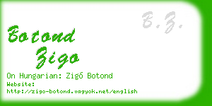 botond zigo business card